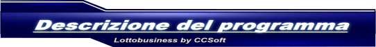 Descrizione del programma Lottobusiness